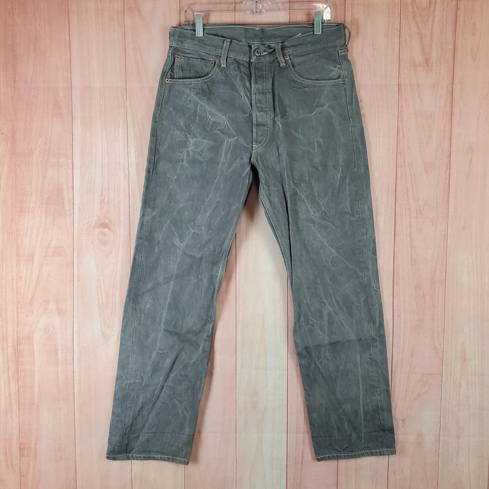 Vintage Levis 501 XX Jeans Men 32 32x32 Gray Stone Wash Cotton Straight Leg